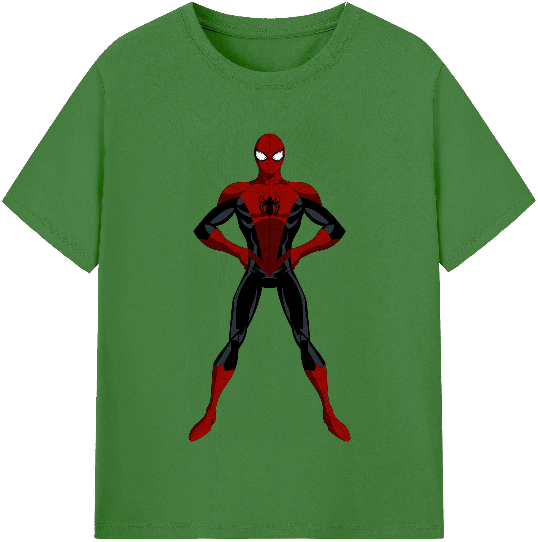 Spider Man スパイダーマン レディースカジュアルプリントTシャツ（綿100％）